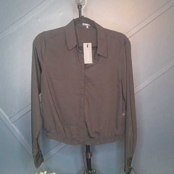 NEW Dynamite- Black Blouse - Picture 1 of 1